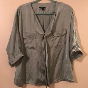 Seafoam Silk Blouse